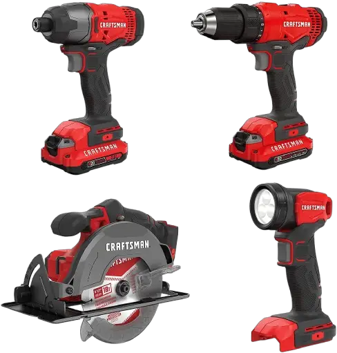CRAFTSMAN CMCK401D2 V20 Cordless Drill Combo Kit