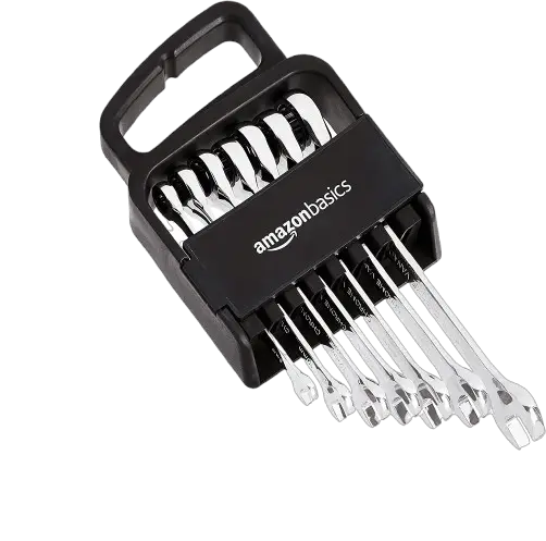 Amazon Basics Ratcheting Wrench Set