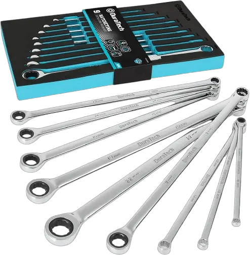 DURATECH Extra Long Ratcheting Wrench Set