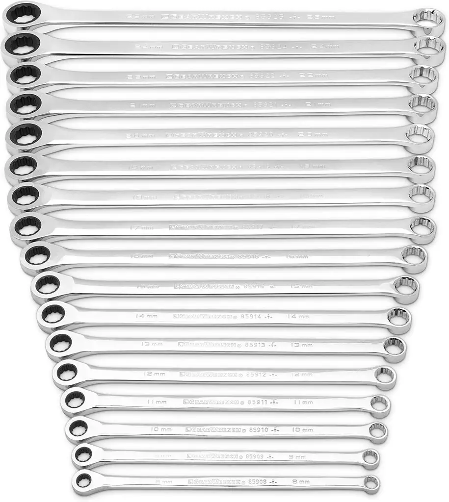GEARWRENCH 85989 17 Pcs Ratcheting Wrench Set