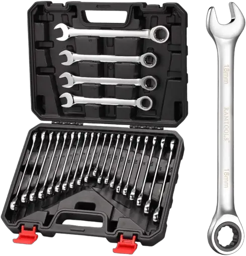 RIMKOLO 24-Piece Ratcheting Wrench Set