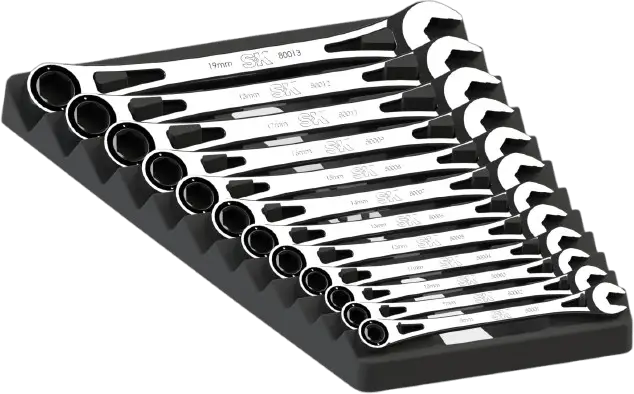 SK Tools USA 80019 Ratcheting Wrench Set