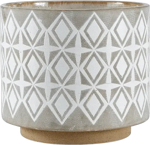 Amazon Brand - Rivet Geometric Ceramic Planter Pot
