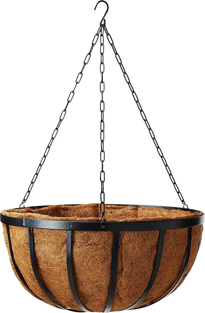 Arcadia Garden Products Coconut 1593 Solstice Round Hanging Basket Planter
