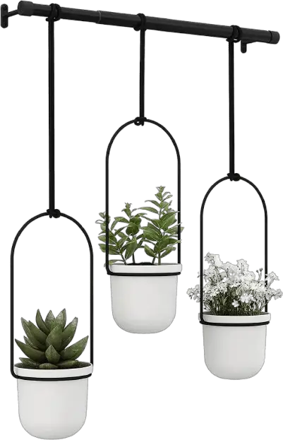 Umbra Triflora Hanging Planter for Window & Indoor Garden