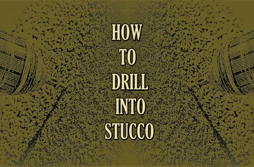 drill into stucco