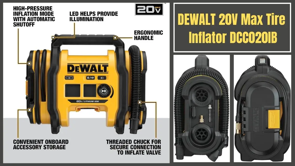 DEWALT 20V Max Tire Inflator DCC020IB Review Tools Topics