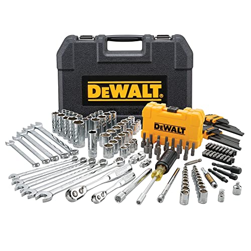 DEWALT Mechanics Tools Kit and Socket Set, 142-Piece, 1/4 & 3/8