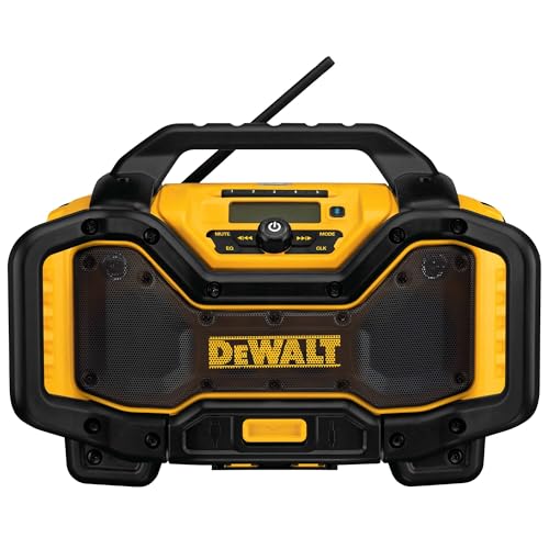 DEWALT 20V MAX Bluetooth Radio, 100 ft Range, Portable for Jobsites (DCR025)