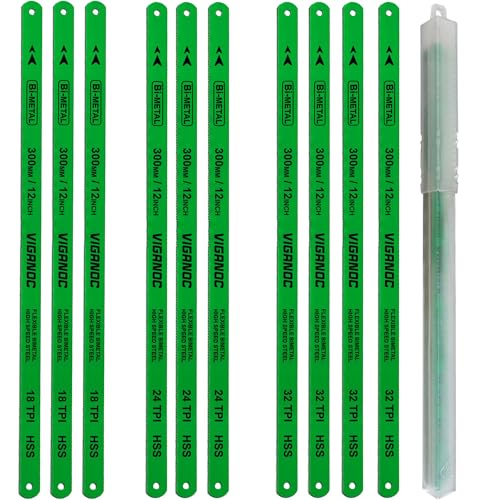 Viganoc 12" Hacksaw Replacement Blades Set