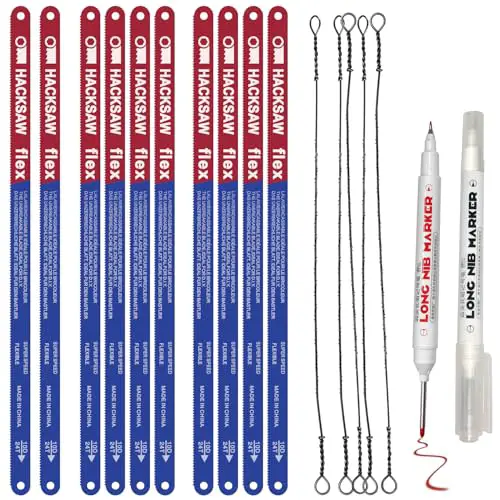 10 Pack Hacksaw Blades, High Speed 24 Tpi - 12