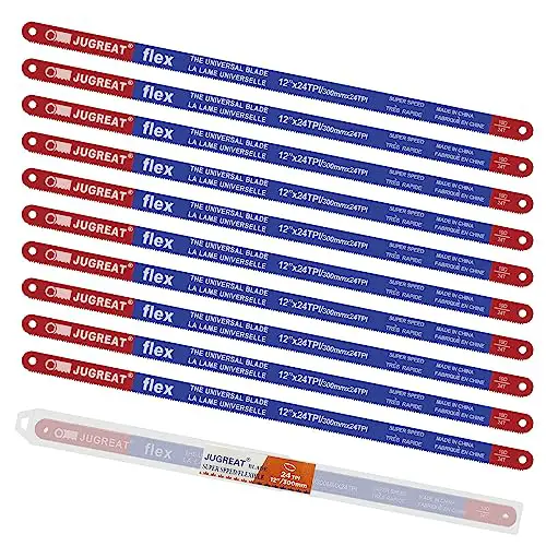 Hacksaw Replacement Blades (10 Pack) High Speed 24 TPI - 12