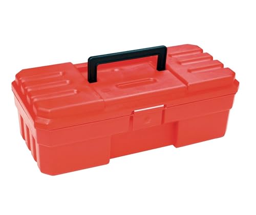 Akro-Mils 12-Inch ProBox Plastic Toolbox for Tools, Hobby or Craft Storage Toolbox, Model 09912, (12-Inch x 5-1/2-Inch x 4-Inch), Red
