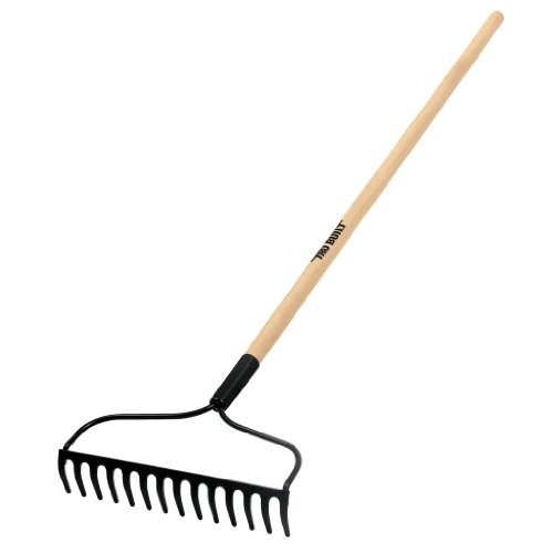 Truper 31353 Tru Built 48-Inch 14 Teeth Welded Bow Rake, Wood Handle