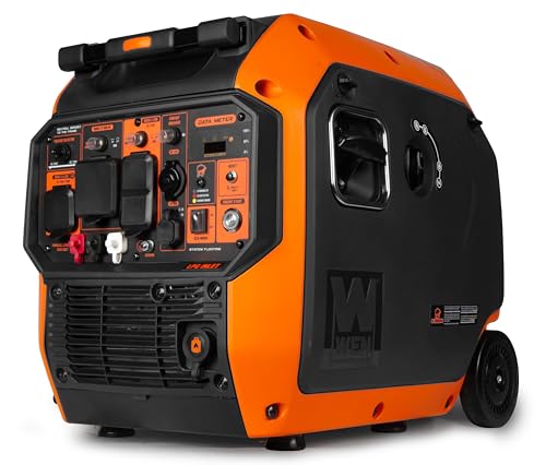 WEN Quiet 6800-Watt Dual Fuel RV-Ready Electric Start Portable Inverter Generator with Fuel Shut Off and CO Watchdog for Electric Vehicle Backup (DF680iX)