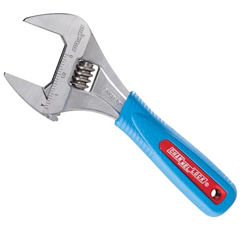 Channellock 6WCB 6-Inch WideAzz Adjustable Wrench, CODE BLUE