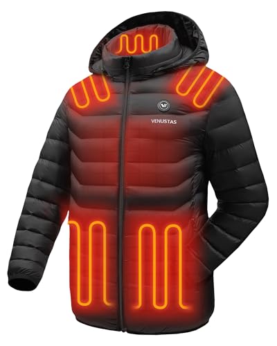 Venustas Unisex Heated Jacket with Detachable Hood