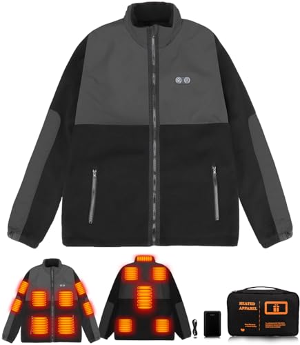 Yottjacky Black Heated Fleece Jacket