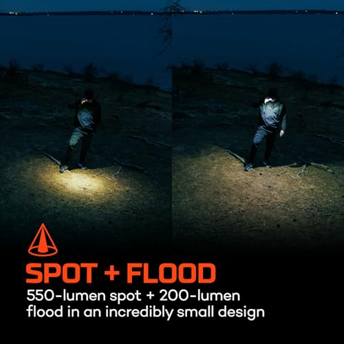 NEBO MYCRO - Lampada frontale ricaricabile 550, 550 lumen, 7 modalità di illuminazione, resistente all'acqua, clip per cappello staccabile, lampada da testa super luminosa per campeggio ed - Image 5