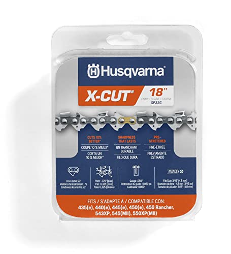 Husqvarna X-Cut SP33G 18 Inch Chainsaw Chain, 325