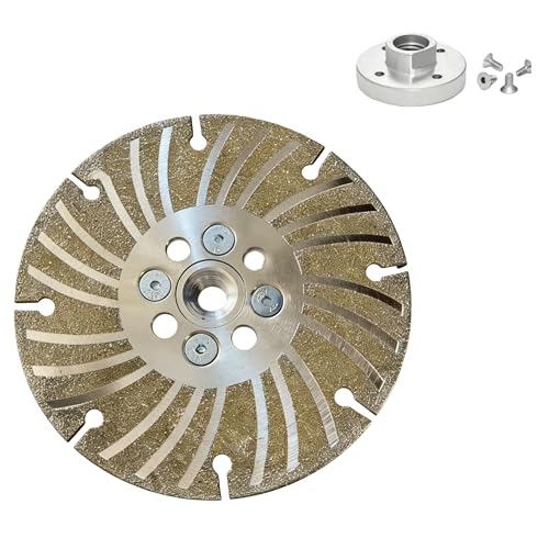 Angle Grinder Diamond Cutting Wheel - electroplated Diamond Blade for Metal, Steel, Concrete, Stone, Tile - 4 1/2, 5, 6 inch Wet/Dry Grinding Wheel (Silver, 4 1/2, 1, 1)