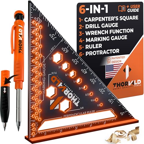 THORVALD 6-in-1 Carpenter Square 7 inch (1/16